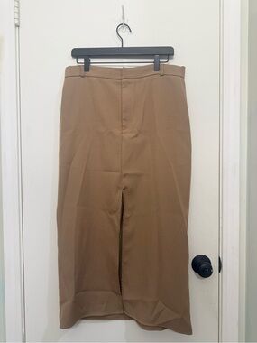 Cider Tan Chino Dress Skirt